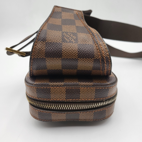 Louis Vuitton Damier Ebene Geronimos Sling Waist Bag. Authentic w/COA... - Picture 7 of 16